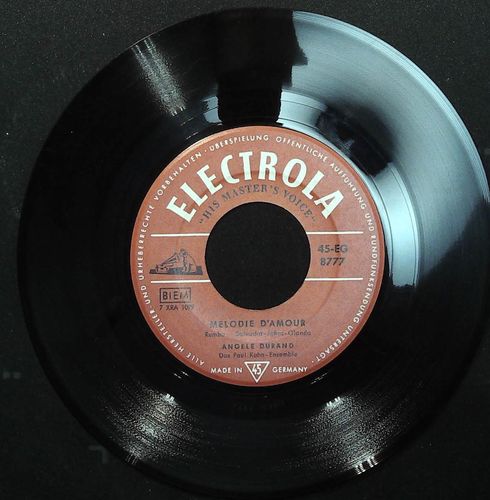ANGELE DURAND - Melodie D´Amour / Che - Lla - Lla - 45 Electrola